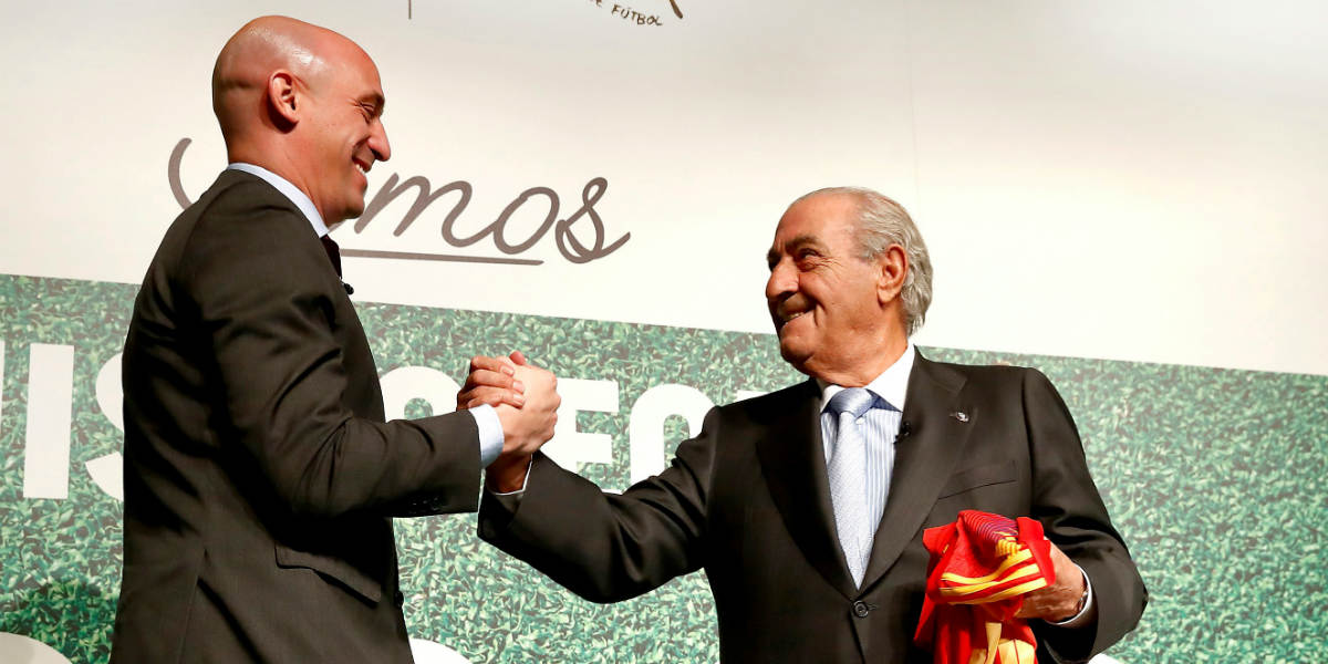 Luis Rubiales y Juan José HIdalgo