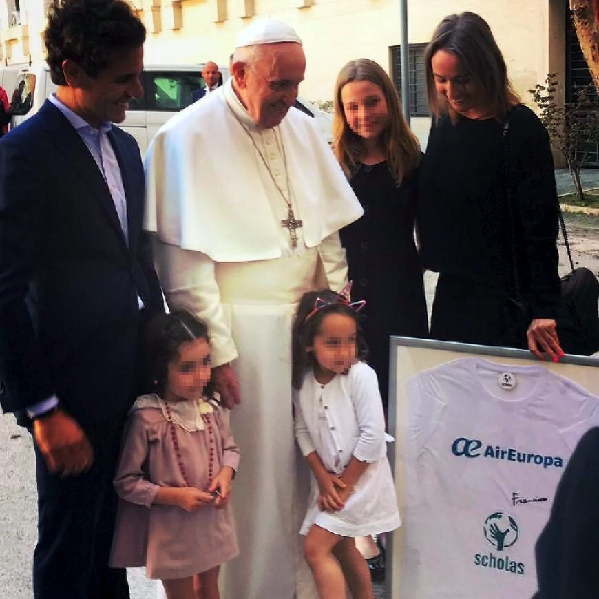 Encuentro entre el Papa Francisco y Cristina Hidalgo