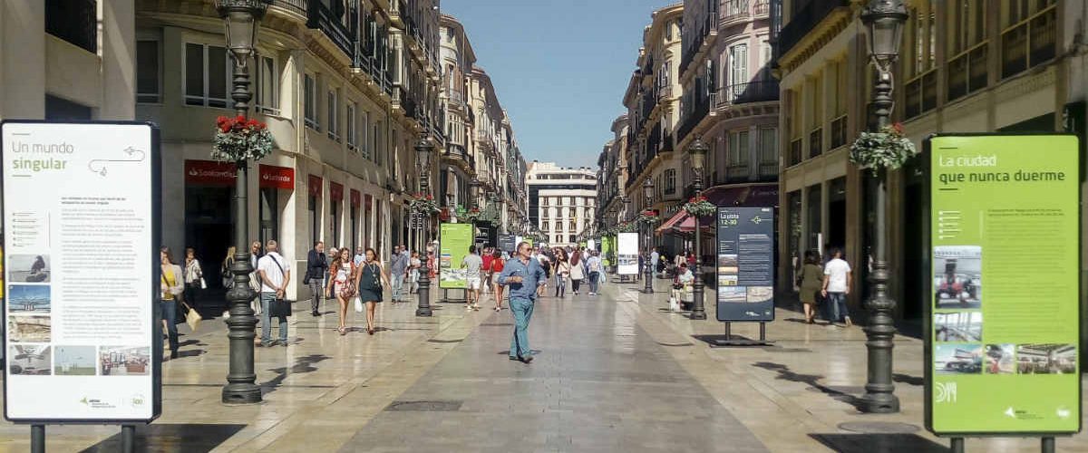 Calle Larios en Málaga.