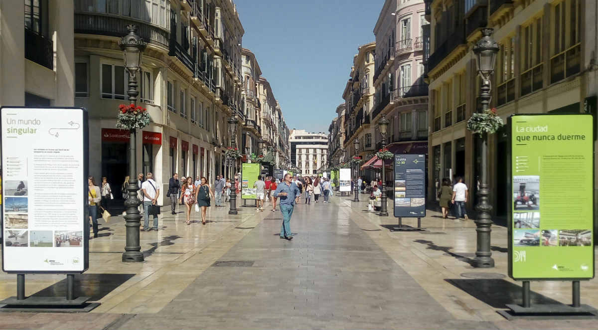 Calle Larios en Málaga.