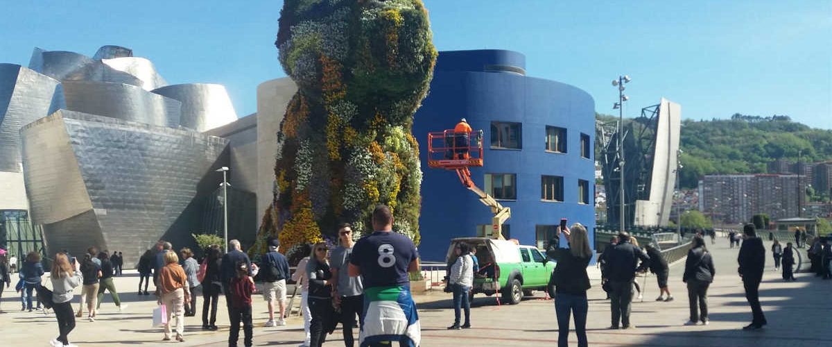 Exterior del Museo Guggenheim de Bilbao.