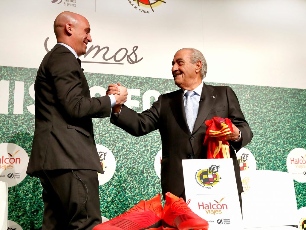 Luis Rubiales y Juan José Hidalgo