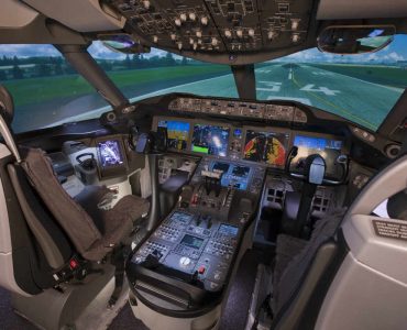 Cabina de un Boeing 787