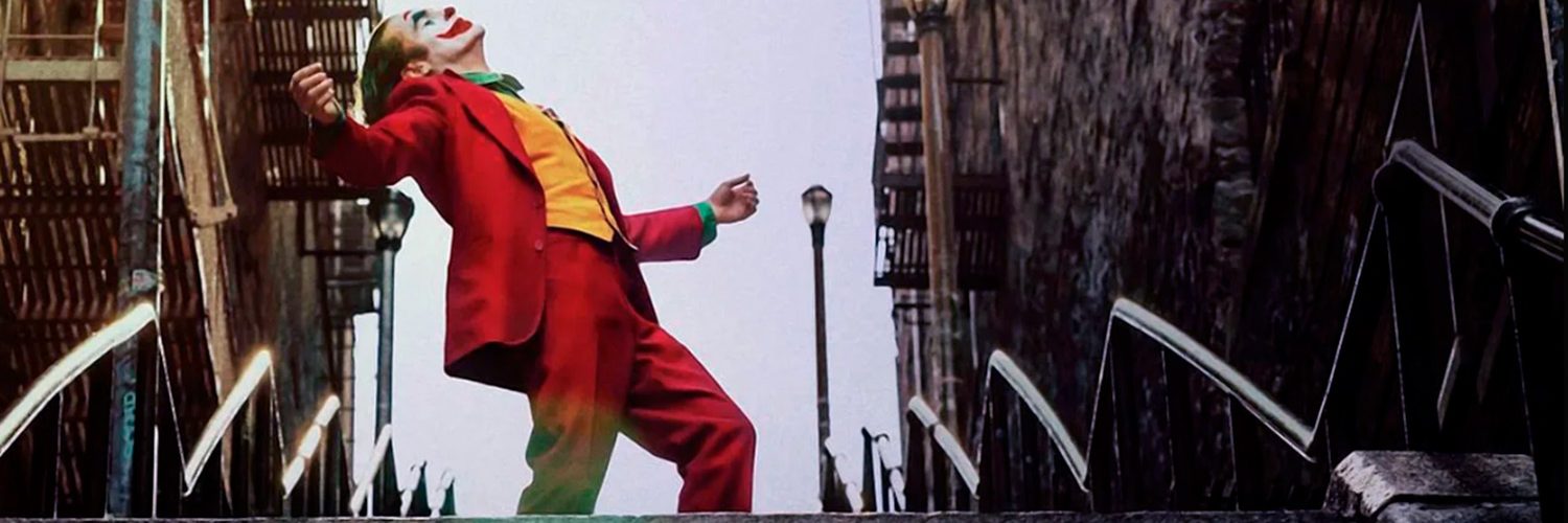 El Joker, en las escaleras.