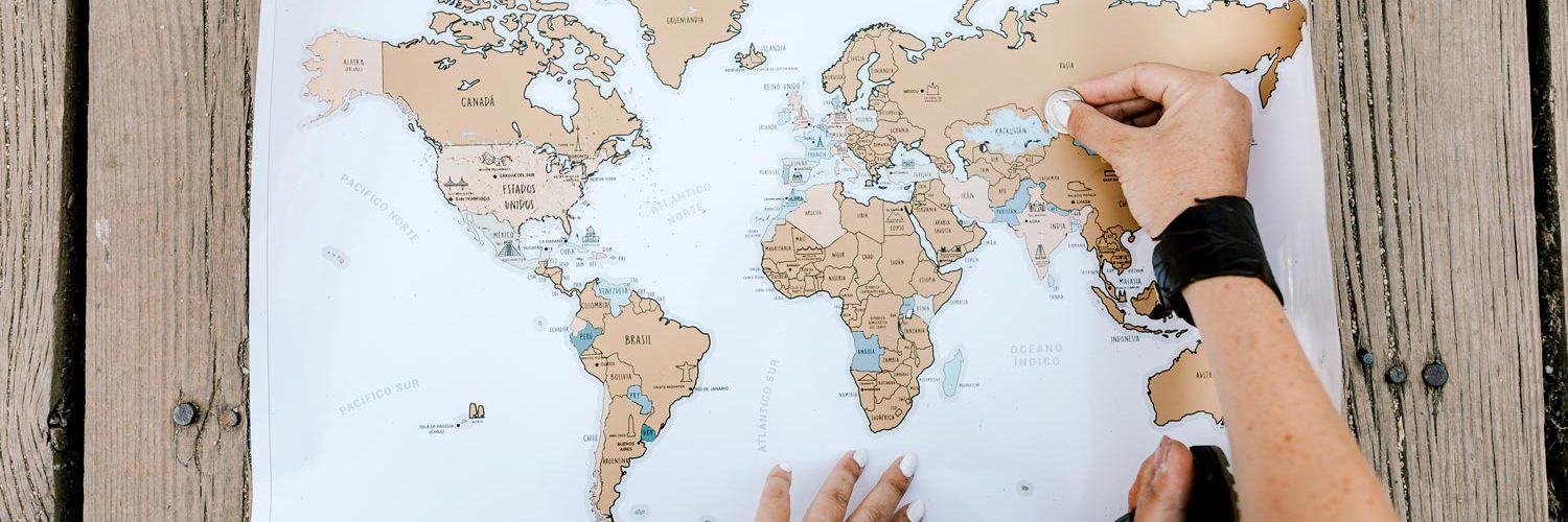 Mapa para rascar los países que has visitado