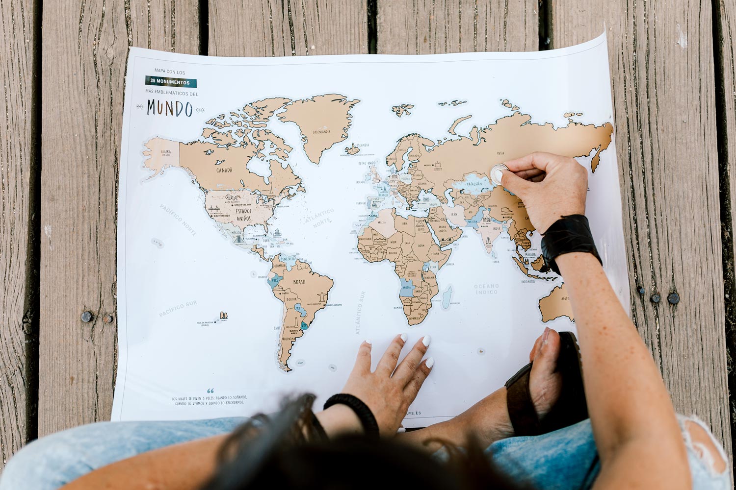 Mapas para rascar y recordar tu viaje