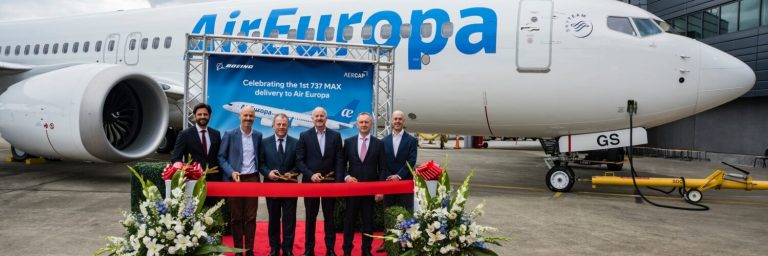 Air Europa First 737 Max Delivery Celebration and Flyaway Seattle